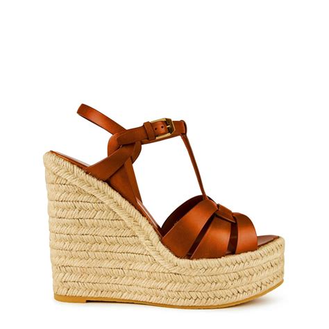 ysl tribute amber|Saint Laurent Tribute Espadrille Wedge (Women) .